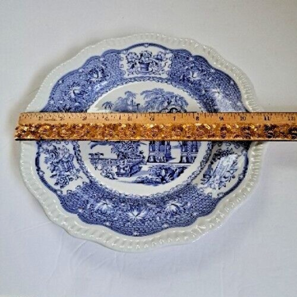 Spode Blue Room Collection Regency Series Pagoda 11" Plate Made in England - Picture 5 of 9
